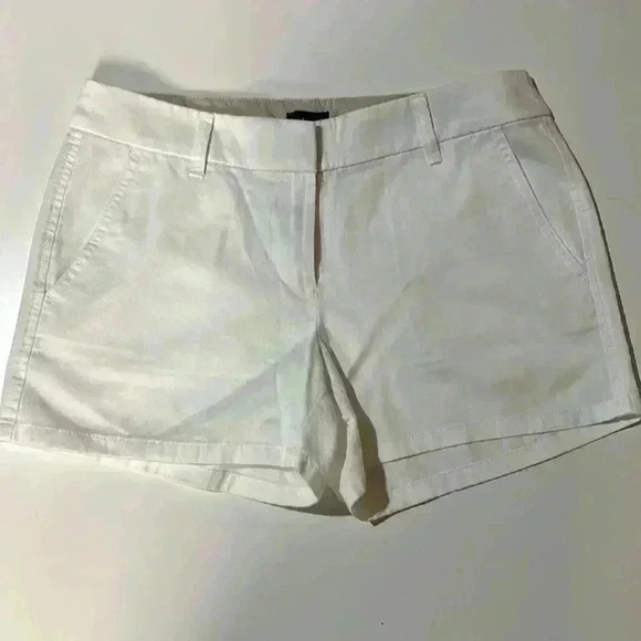 EUC J by J. Crew White Chino Shorts Size 2 - Picture 1 of 2